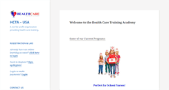 Desktop Screenshot of healthcaretrainingacademy.org