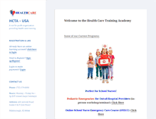 Tablet Screenshot of healthcaretrainingacademy.org